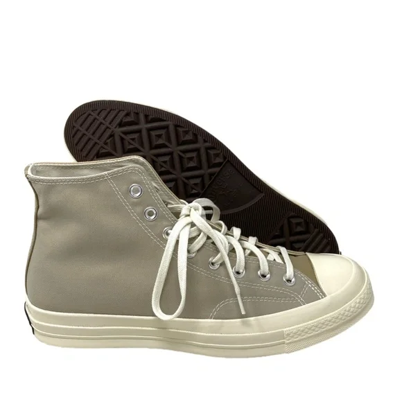 Converse Chuck 70 High Sneakers Beach Stone Canvas Shoes Casual For Men A05658C - Picture 7 of 9